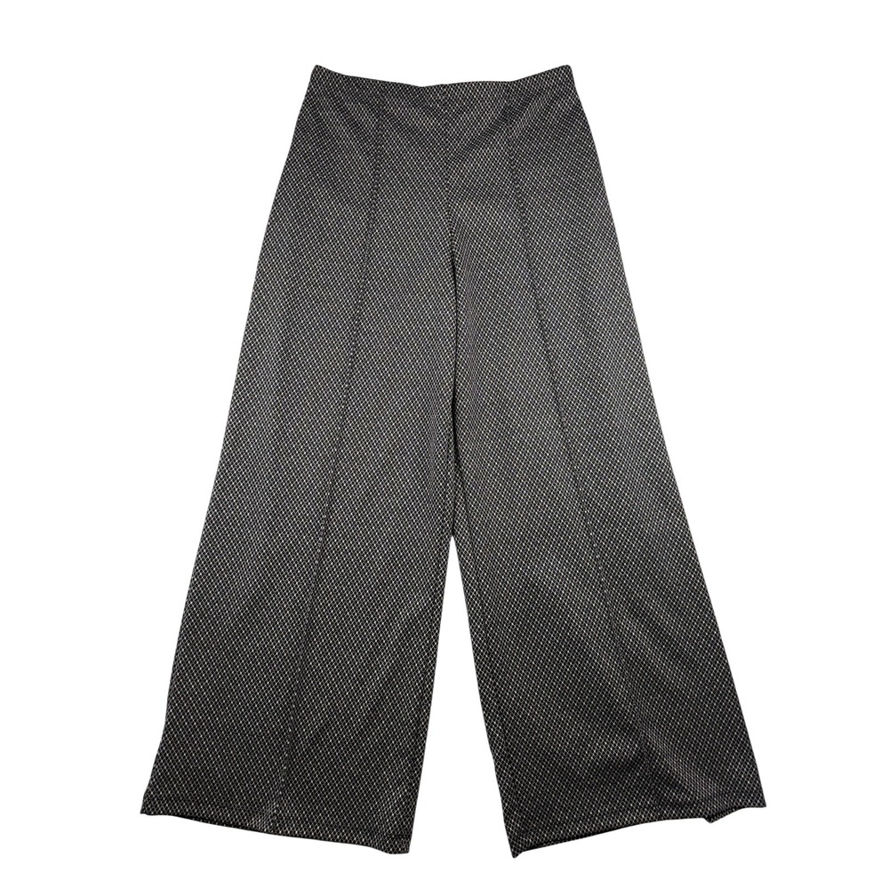 Max Studio London Dress Pants Women XL Black Pintuck Wide Leg Trousers NWT